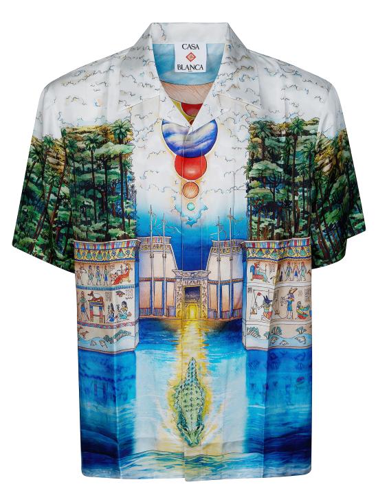 26FW 카사블랑카 반팔 셔츠 MPF26SH003 01 MULTICOLOR