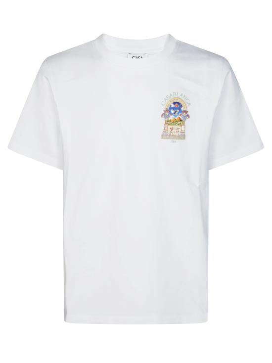 26FW 카사블랑카 반팔 티셔츠 MPF26JTS001 08 BIANCO