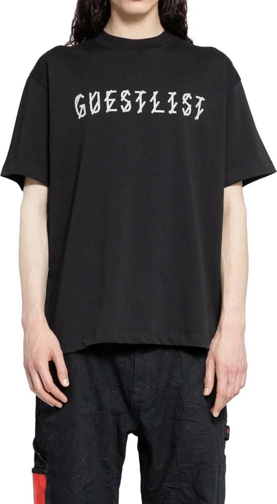 26FW 44레이블 반팔 티셔츠 44LABELGROUPGUESTLISTTSHIRTSHORTSLEEVETSHIRTSBLACK
