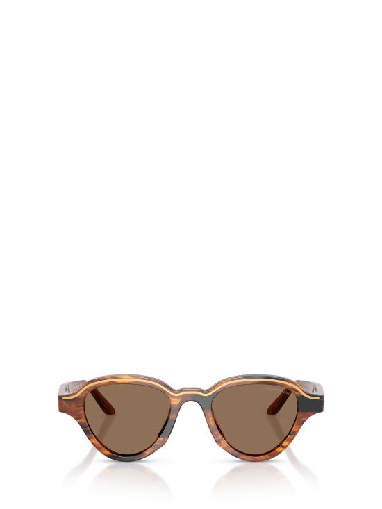 26FW 엠포리오 아르마니 선글라스 EA4264U 633973 STRIPED DARK BROWN