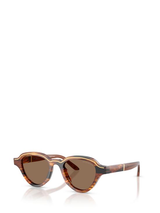 26FW 엠포리오 아르마니 선글라스 EA4264U 633973 STRIPED DARK BROWN - EMPORIO ARMANI