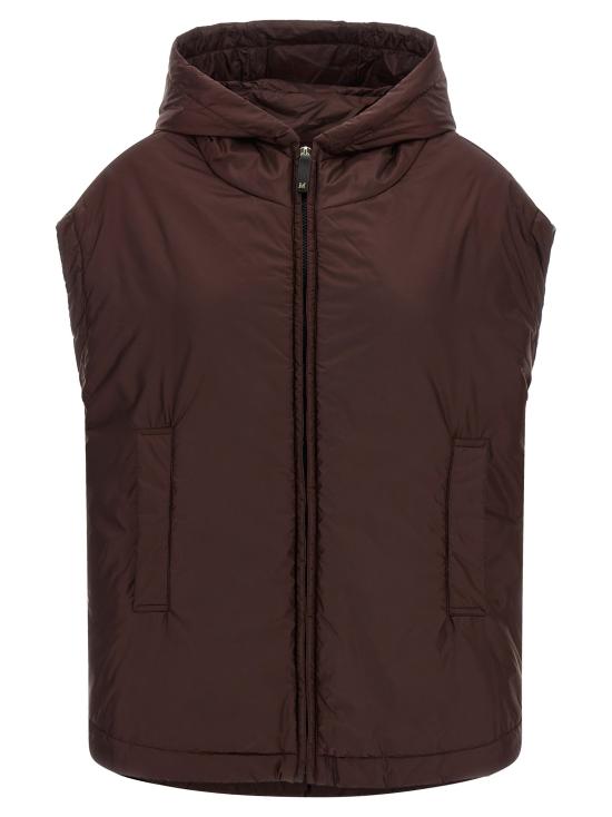 26FW 막스마라 더 큐브 패딩 조끼 Mtcambra Gilet Bordeaux