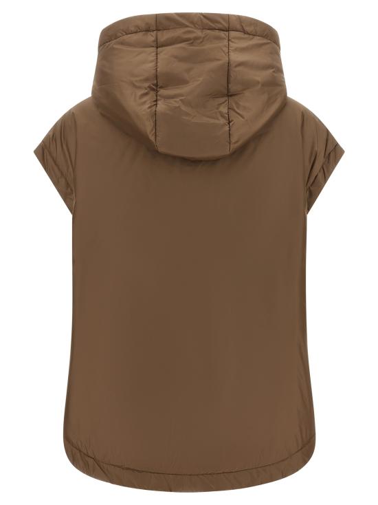26FW 막스마라 더 큐브 패딩 조끼 Mtcambra 질레 브라운 - MAXMARA THE CUBE