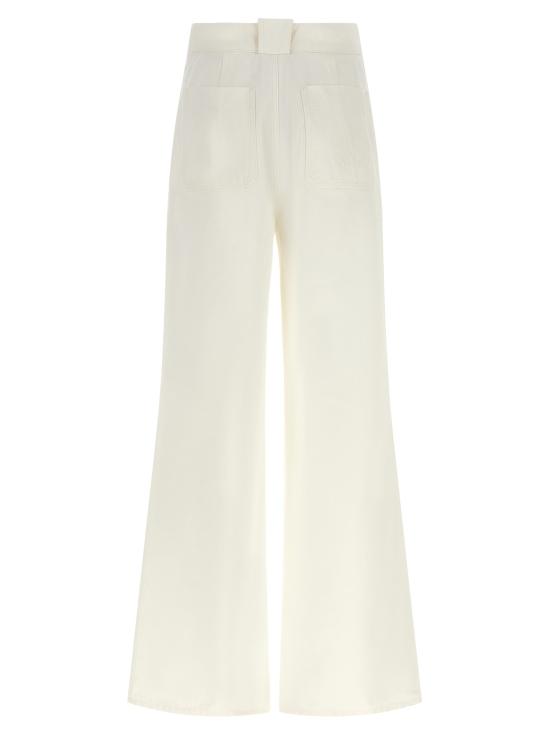 26FW 막스마라 스트레이트 팬츠 Mxmbadesse 팬츠 화이트 - MAX MARA