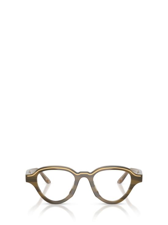 26FW 엠포리오 아르마니 안경 EA4264U 63381W BROWN ON STRIPED BEIGE