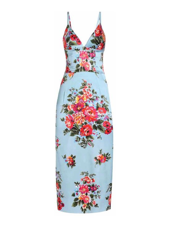 25FW 돌체앤가바나 미디 스커트 F60DGTFSICEHC5ZO Light Blue - DOLCE & GABBANA