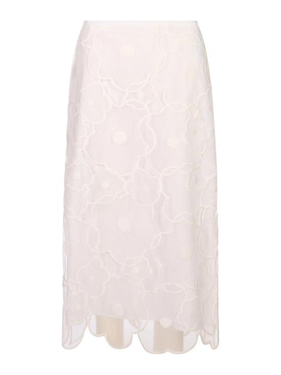 25FW 메이메이즈 미디 스커트 M6EW02791 White