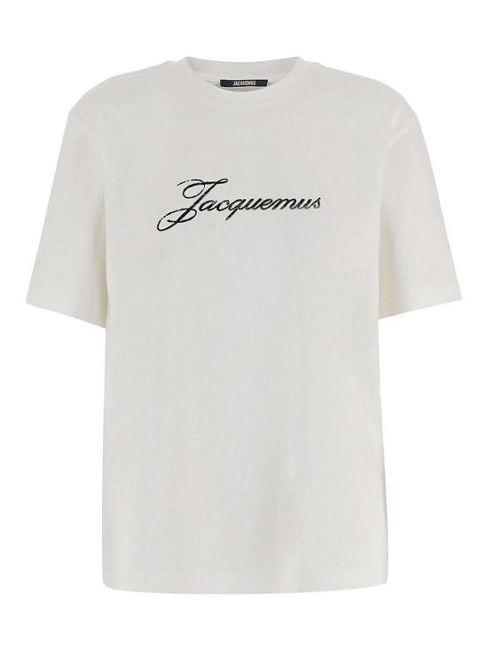 26FW 자크뮈스 로고 프린트 장식 티셔츠 TSM00639AJ00289100 White