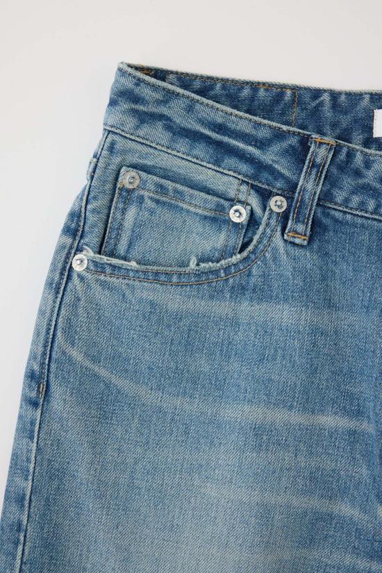  마우지 데님 팬츠 무시 데님 이드 스트레이트 진 이다벨 라이트 블루 - MOUSSY