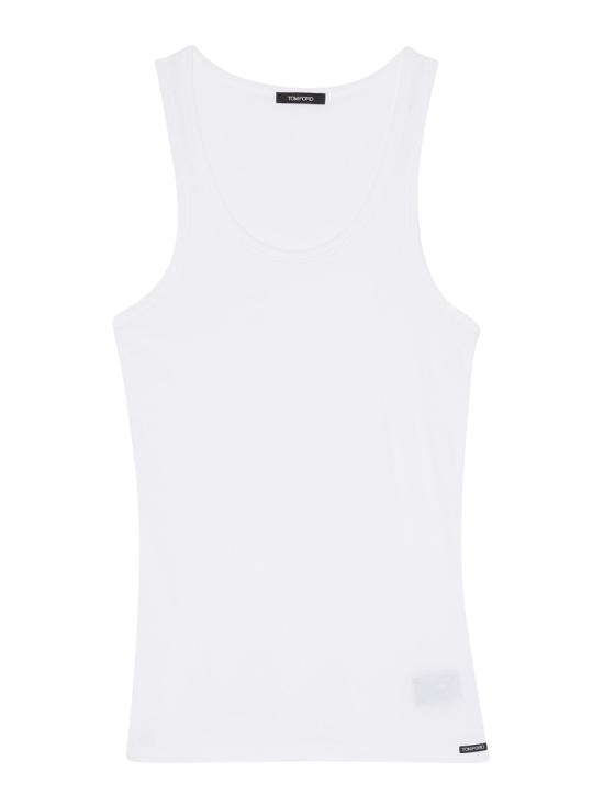 26FW 톰포드 민소매 티셔츠 T4D101210 100 WHITE