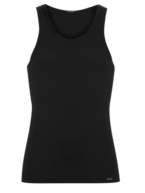 26FW 톰포드 민소매 티셔츠 T4D101210 002 BLACK