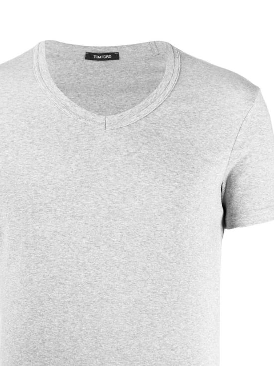 26FW 톰포드 V넥 반팔 티셔츠 T4M091040 020 GREY - TOMFORD