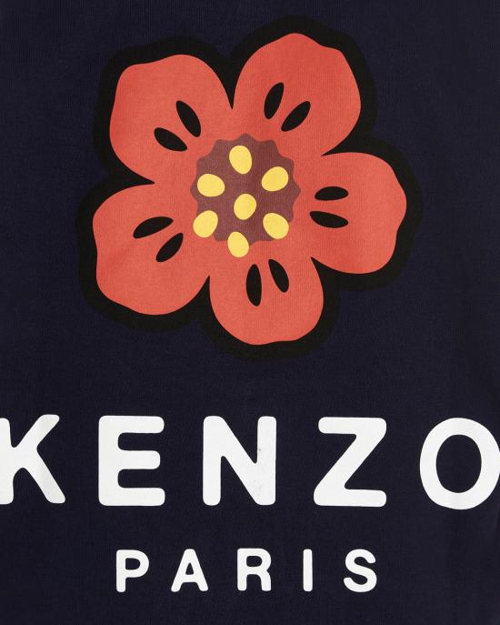  겐조 후드 티셔츠 FC65SW4604ME 77 midnight blue - KENZO