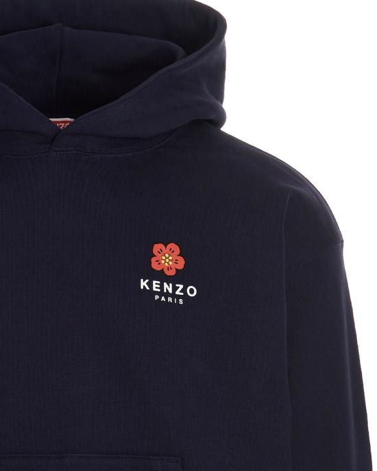  겐조 후드 티셔츠 FC65SW4604ME 77 midnight blue - KENZO