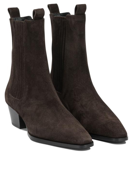 26FW 에이드 부츠 AGATACOW SUEDE LEATHERMOKA Brown - AEYDE