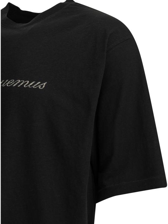 26FW 자크뮈스 로고 프린트 장식 티셔츠 TSM00639AJ00289BLACK - JACQUEMUS