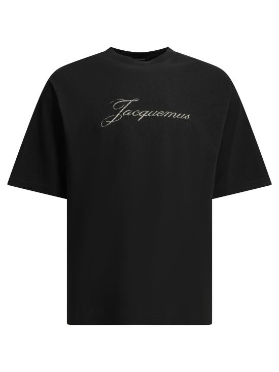 26FW 자크뮈스 로고 프린트 장식 티셔츠 TSM00639AJ00289BLACK