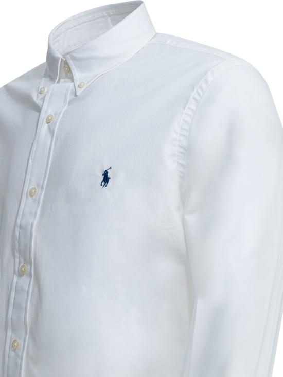 26FW 폴로 랄프로렌 커스텀 핏 코튼 포플린 포니 로고 셔츠 710928255002WHITE - POLO RALPH LAUREN
