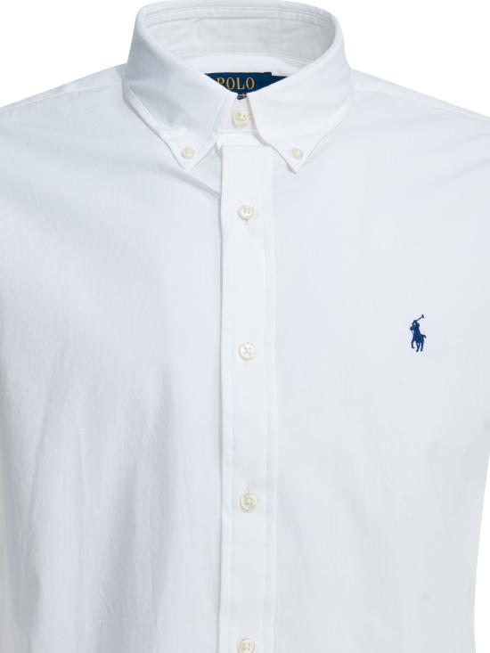 26FW 폴로 랄프로렌 커스텀 핏 코튼 포플린 포니 로고 셔츠 710928255002WHITE - POLO RALPH LAUREN