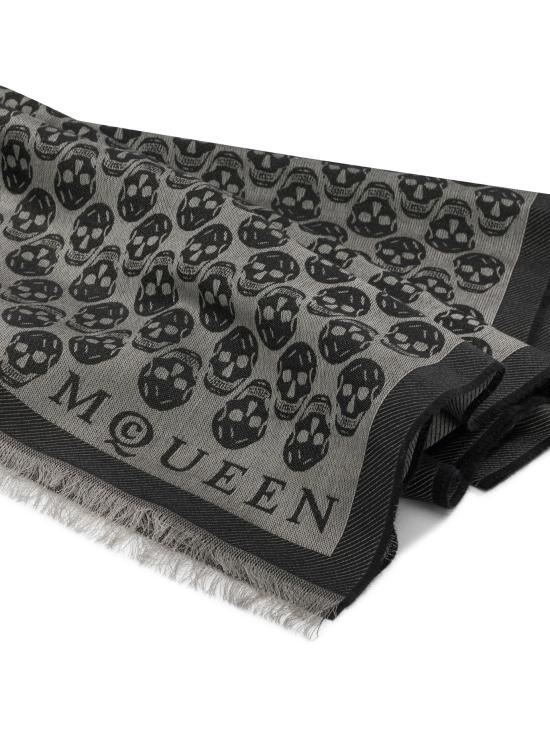 26FW 알렉산더 맥퀸 머플러/스카프 8724844A82Q1460 Grey - ALEXANDER MCQUEEN