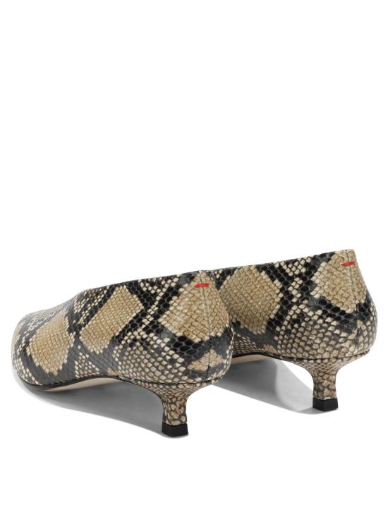 26FW 에이드 힐/펌프스 CLARASNAKE PRINT CALF LEATHERHAZELNUT Beige - AEYDE