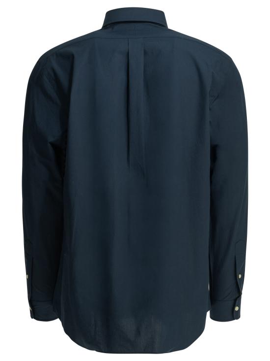 26FW 폴로 랄프로렌 커스텀 핏 코튼 포플린 포니 로고 셔츠 710928255001NEWPORT NAVY Blue - POLO RALPH LAUREN
