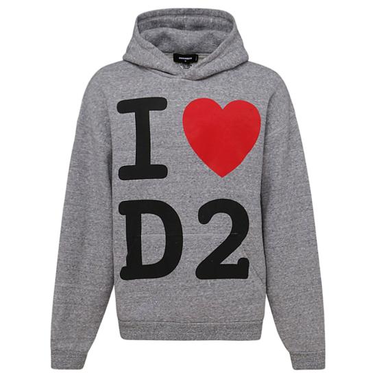 디스퀘어드2 후드 티셔츠 S74GU0631S25555858M Grey