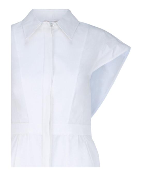  알렉산더 맥퀸 롱 원피스 741654 QAAAY 9000 10145 42 White - ALEXANDER MCQUEEN