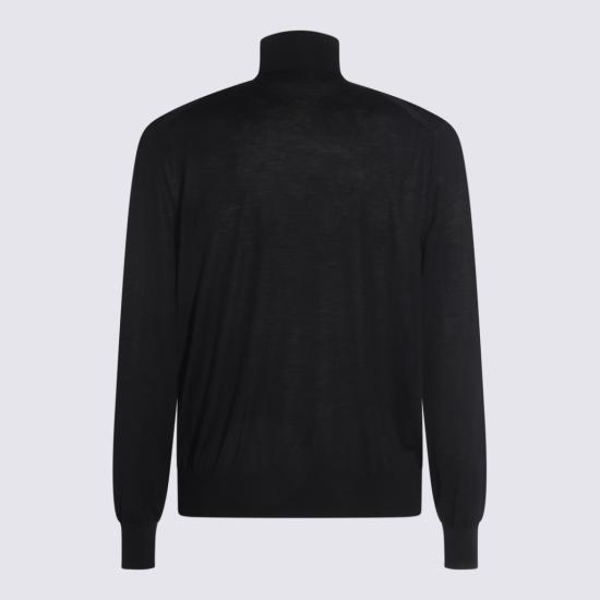 25FW 생로랑 울 터틀넥 스웨터 821739Y76GM1000 Black - SAINT LAURENT