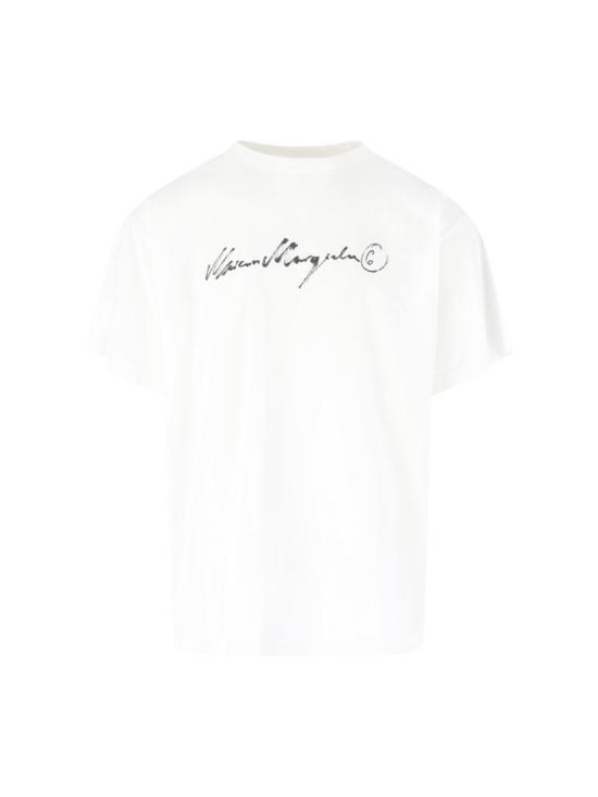 26FW MM6 메종마르지엘라 반팔 티셔츠 SH0GC0077 M20258101 White