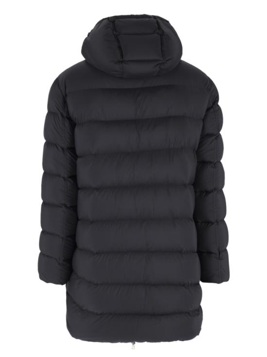 26FW 에르노 4 디렉션 스트레치 매트 패브릭 A-셰이프 재킷 4 디렉션 스트레치 매트 패브릭 A-셰이프 재킷 PI0017ULE 12456Z9300 Black - HERNO