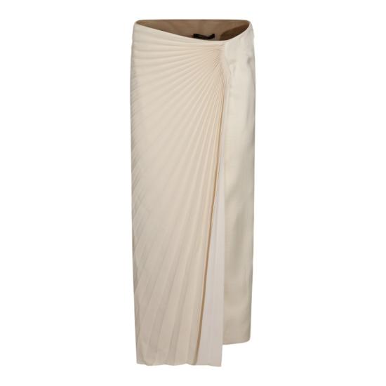 26SS 로베르토 카발리 롱 스커트 WWT300KU02109088 Neutrals