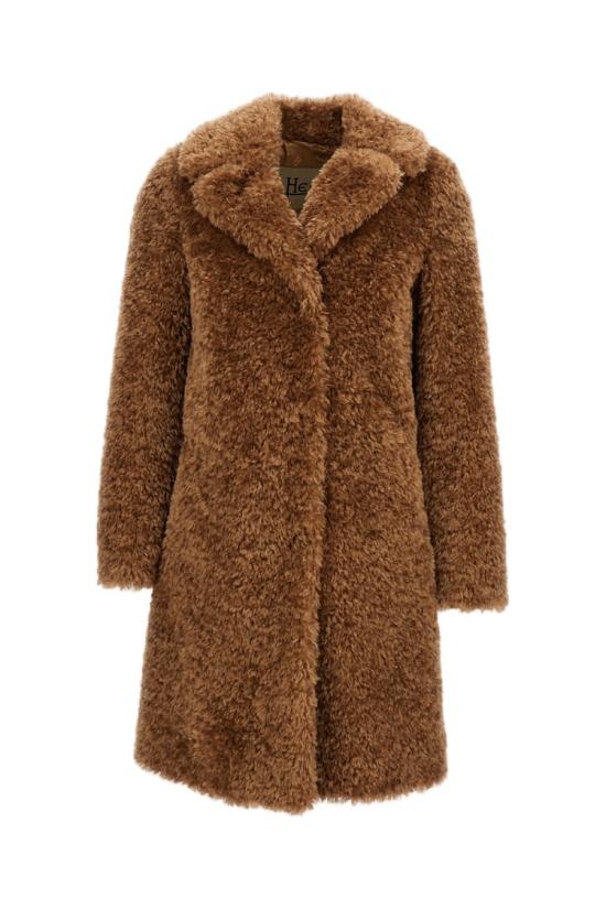 26FW 에르노 컬리 얼터너티브 퍼 코트 GC000503D124212157 Brown