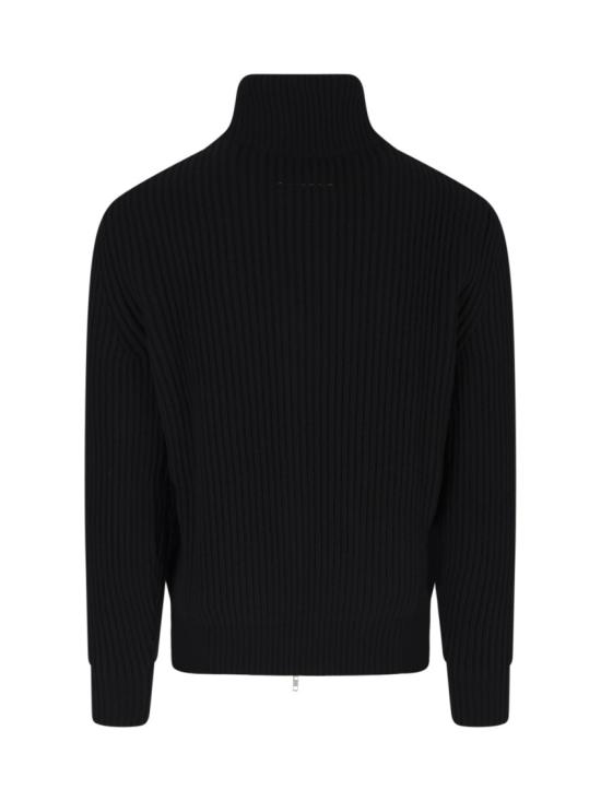 26FW MM6 메종마르지엘라 집업 니트 SH0AM0095 M13286900 Black - MM6 MAISON MARGIELA