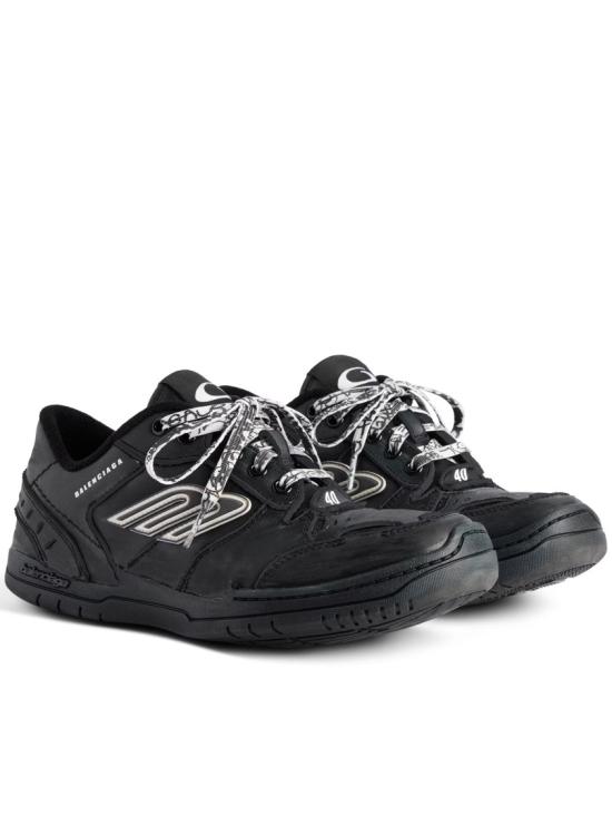  발렌시아가 햄튼스 미디움 원 아웃 스니커즈 841765 WCURB Black - BALENCIAGA