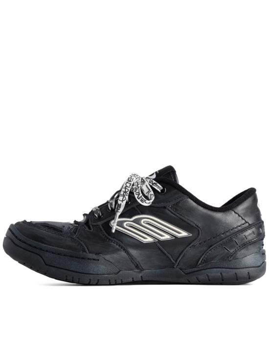  발렌시아가 햄튼스 미디움 원 아웃 스니커즈 841765 WCURB Black - BALENCIAGA