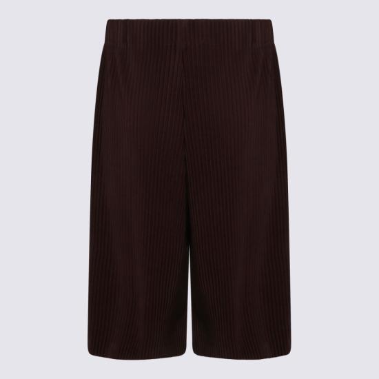 26SS 옴므 플리세 이세이 미야케 웨어 오어 랩 쇼츠 HP66JF21218 Brown - HOMME PLISSE' ISSEY MIYAKE