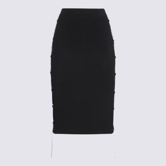  쥬세페 디 모라비토 미디 스커트 215KN7910 Black - GIUSEPPE DI MORABITO