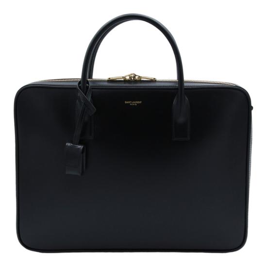25FW 생로랑 스무스 가죽 소재 삭 드 주르 라지 슬림 바울레토 백 8446740SX0W1000 Black