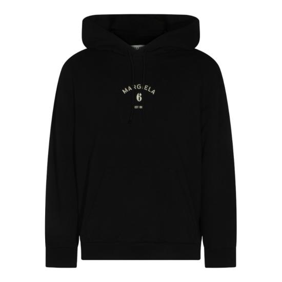 26SS MM6 메종마르지엘라 후드 티셔츠 SH2GU0031M25014900 Black