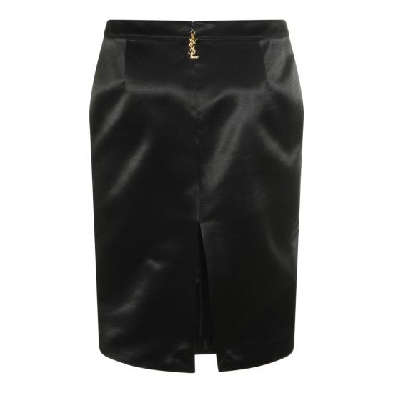 26SS 생로랑 미디 스커트 863981Y1K441000 Black - SAINT LAURENT