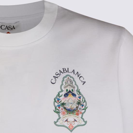 26FW 카사블랑카 반팔 티셔츠 MPF26JTS00101 White - CASABLANCA