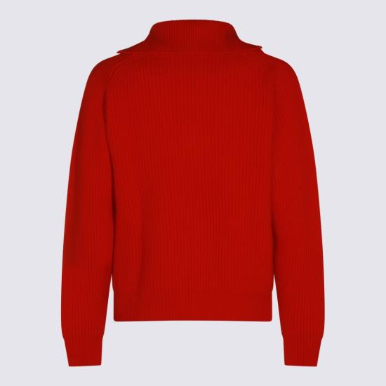 26FW 질샌더 집업 니트 J22GP0291J14848626 Red - JIL SANDER