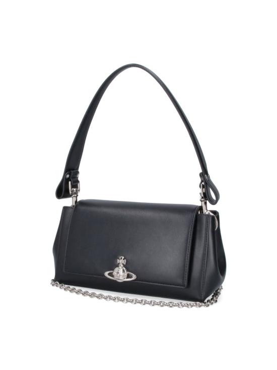 26FW 비비안웨스트우드 오르브 엠보싱 카프스킨 토트백 4602000WW S0026N401 Black - VIVIENNE WESTWOOD