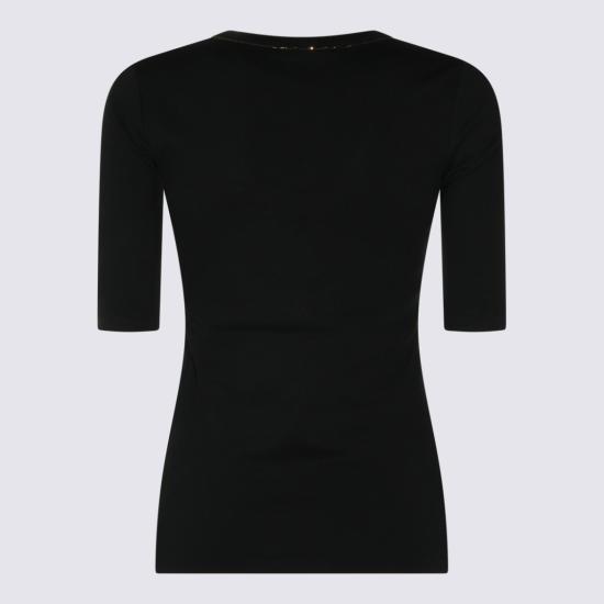 26FW 파비아나 필리피 반팔 티셔츠 JED216F603L896825 Black - FABIANA FILIPPI