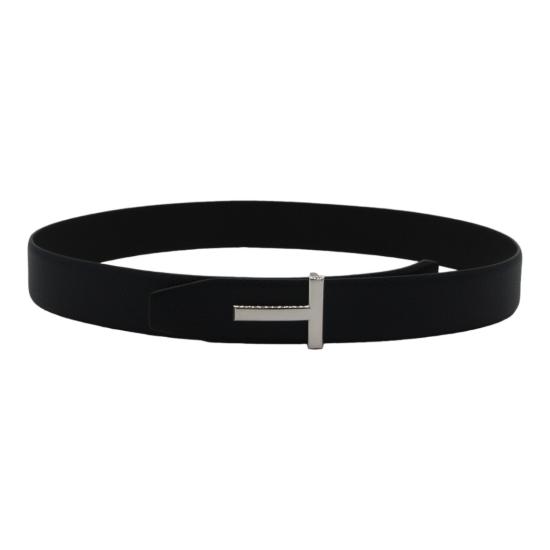 26FW 톰포드 그레인 레더 T 아이콘 벨트 40mm TB178LCL236SUNA Black