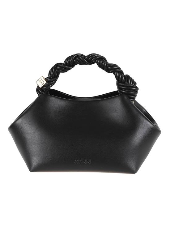26FW 가니 스몰 레더 보우 토트백 A5241 099 Black - GANNI