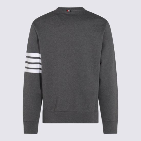 26FW 톰브라운 로고 패치 엔지니어드 4바 스웨트셔츠 MJT021H00535025 Grey - THOM BROWNE