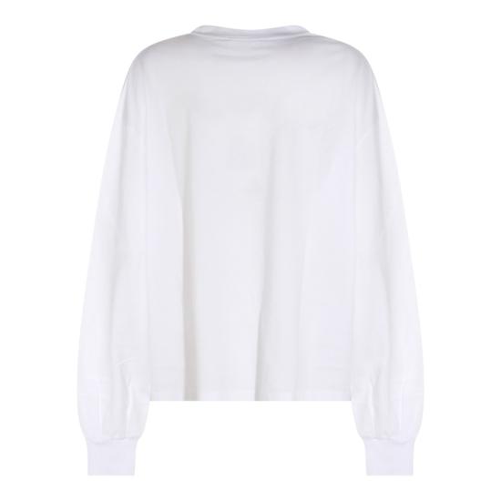 26FW 가니 긴팔 티셔츠 A1050241151 White - GANNI