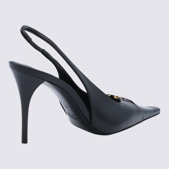 26FW 생로랑 베이비론 브레테유 슬링백 펌프스 806685AAEHI1000 Black - SAINT LAURENT